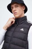 Пухова безрукавка adidas чоловічий колір чорний перехідний