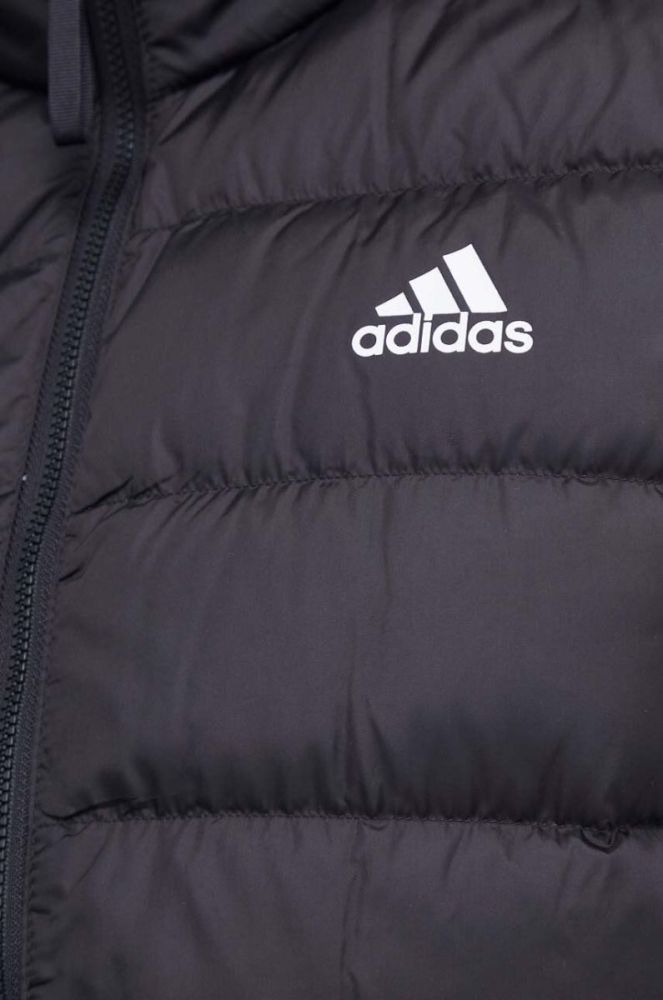 Пухова безрукавка adidas чоловічий колір чорний перехідний фото 5