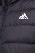 Пухова безрукавка adidas чоловічий колір чорний перехідний