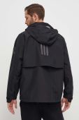 Куртка adidas чоловіча колір чорний перехідна oversize