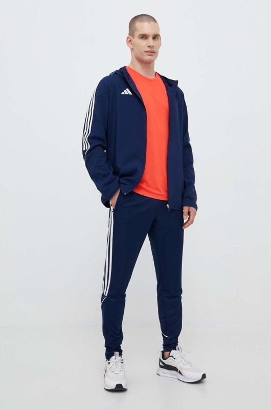 Куртка для тренувань adidas Performance Tiro 23 колір синій перехідна фото 2