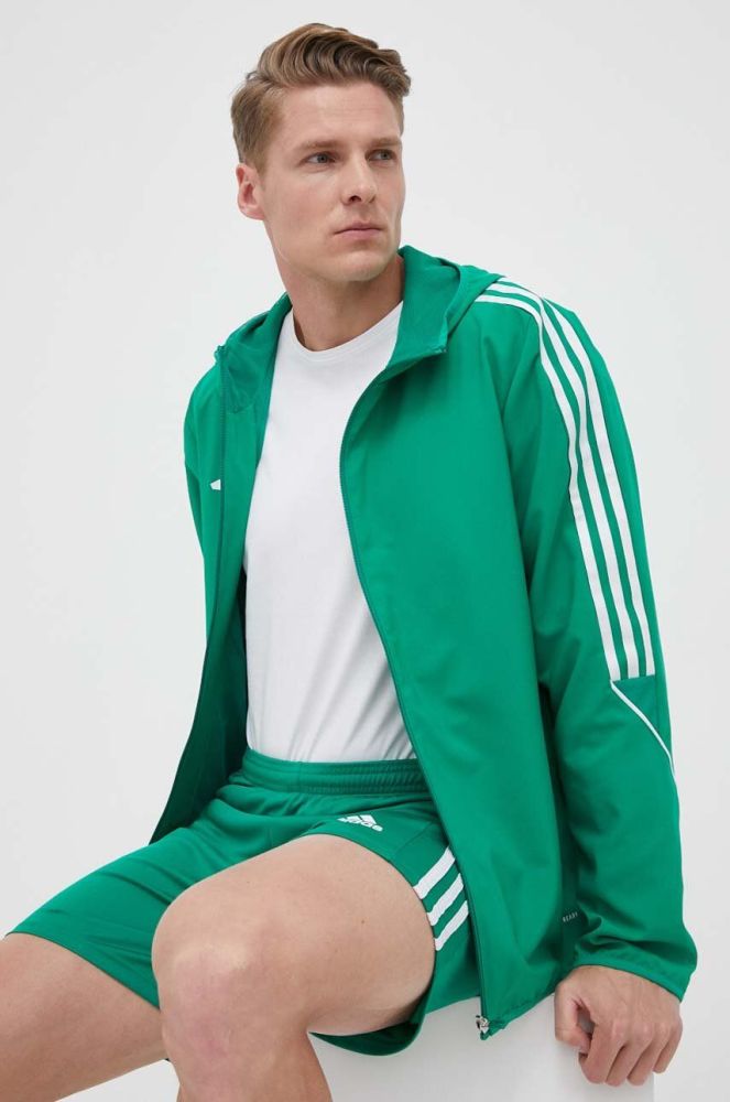 Куртка для тренувань adidas Performance Tiro 23 колір зелений перехідна