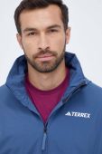 Дощовик adidas TERREX Multi Rain.RDY чоловіча колір блакитний Дощовик adidas TERREX Multi Rain.RDY чоловіча колір блакитний