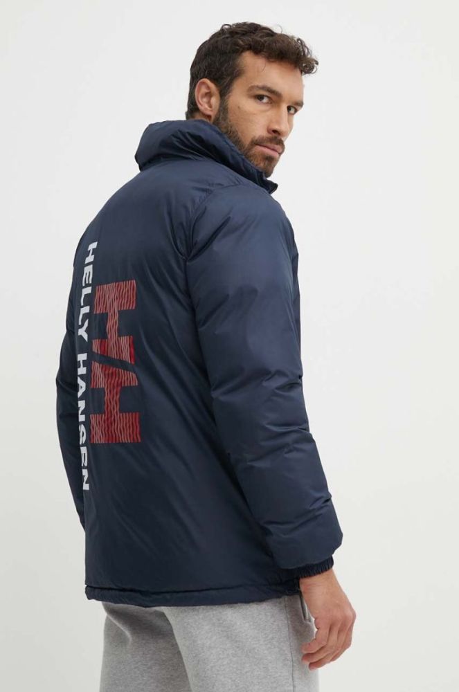 Двостороння куртка Helly Hansen чоловіча колір синій зимова фото 4