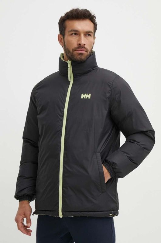 Двостороння куртка Helly Hansen чоловіча колір коричневий зимова фото 2
