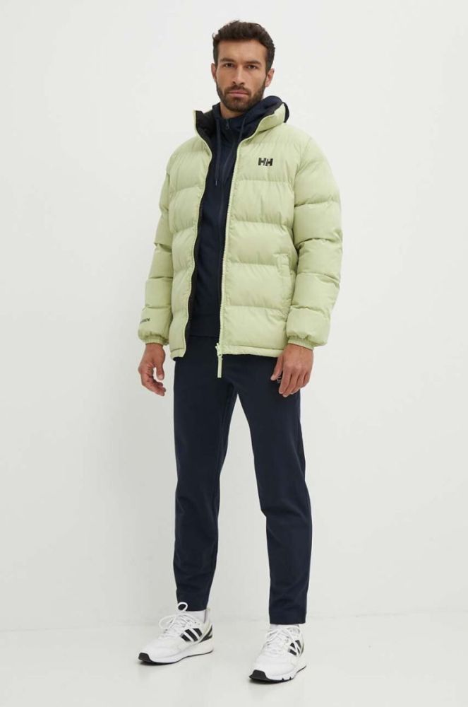 Двостороння куртка Helly Hansen чоловіча колір коричневий зимова фото 3