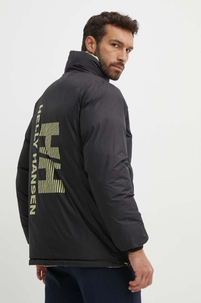 Двостороння куртка Helly Hansen чоловіча колір коричневий зимова фото 5