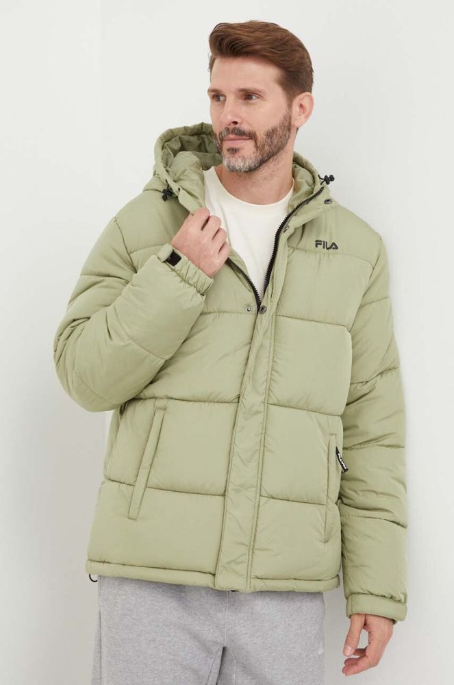 Куртка Fila чоловіча колір зелений зимова