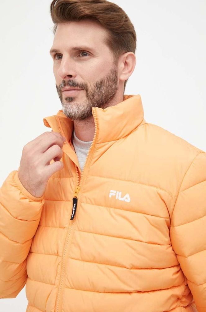 Куртка Fila чоловіча колір помаранчевий перехідна фото 4
