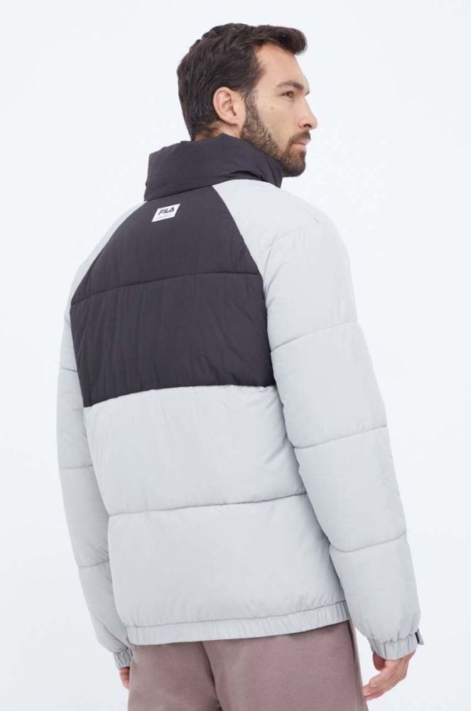 Куртка Fila чоловіча колір сірий зимова фото 3