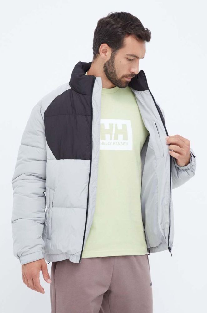 Куртка Fila чоловіча колір сірий зимова фото 6