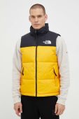 Пухова безрукавка The North Face чоловічий колір жовтий зимовий