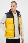 Пухова безрукавка The North Face чоловічий колір жовтий зимовий
