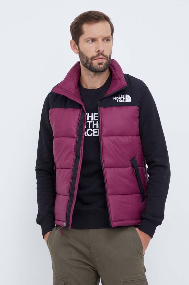 Безрукавка The North Face чоловічий колір фіолетовий зимовий