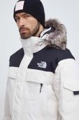 Пухова куртка The North Face чоловіча колір бежевий зимова Пухова куртка The North Face чоловіча колір бежевий зимова