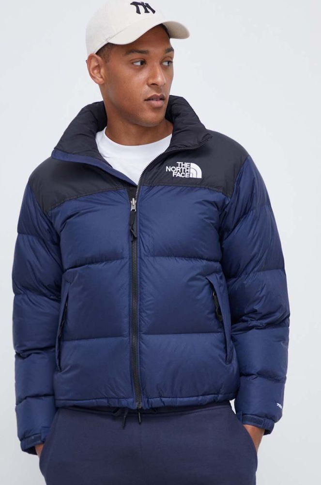 Пухова куртка The North Face чоловіча колір синій зимова (3629871)