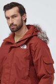 Пухова куртка The North Face чоловіча колір бордовий зимова (3683747)