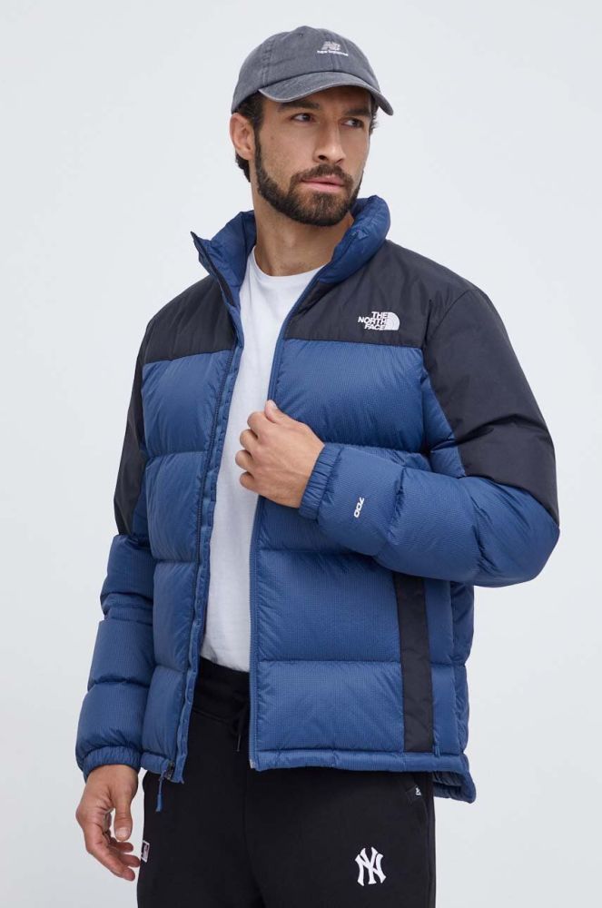 Пухова куртка The North Face чоловіча колір синій зимова (3598037)
