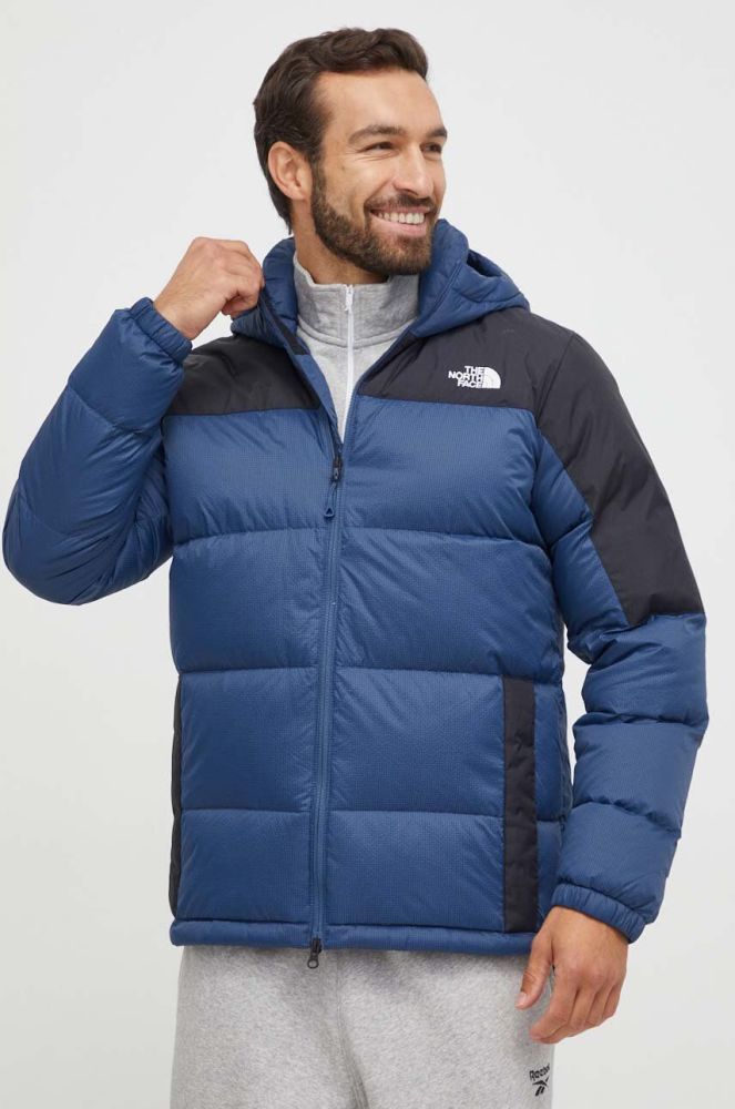 Пухова куртка The North Face чоловіча колір синій зимова (3567645)