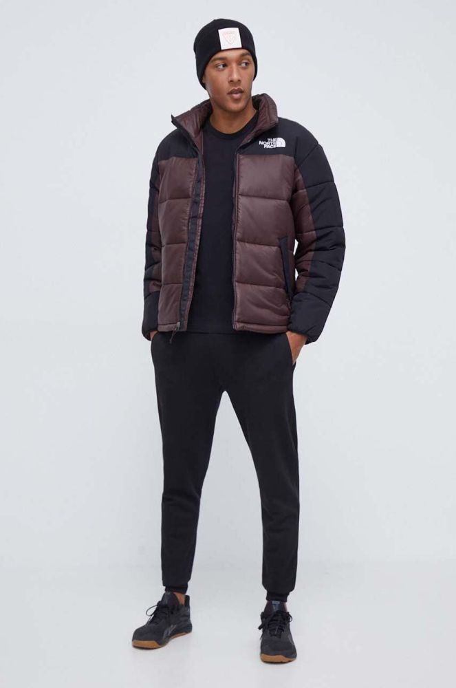 Куртка The North Face чоловіча колір коричневий зимова (3629873)