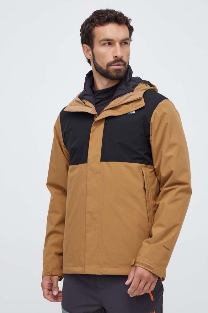 Куртка outdoor The North Face Carto Triclimate колір коричневий