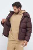 Пухова куртка The North Face чоловіча колір коричневий зимова (3567654)