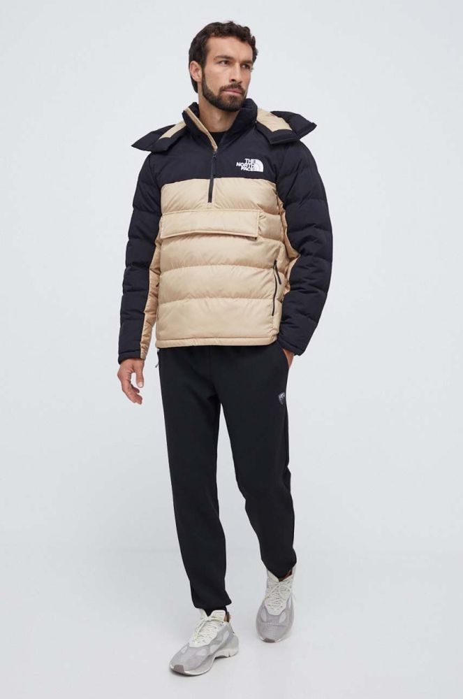 Куртка The North Face чоловіча колір бежевий зимова (3598042)