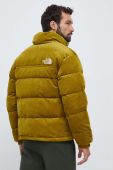 Двостороння пухова куртка The North Face чоловіча колір зелений зимова