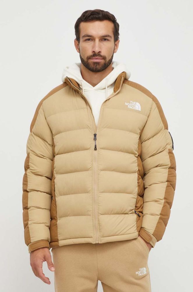 Куртка The North Face чоловіча колір бежевий зимова (3567672)