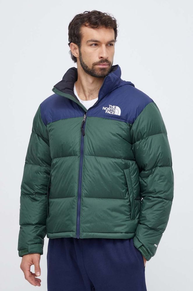 Пухова куртка The North Face чоловіча колір зелений зимова (3634965)