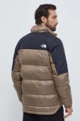 Пухова куртка The North Face чоловіча колір коричневий зимова (3683751)