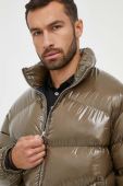 Пухова куртка Armani Exchange чоловіча колір зелений зимова (3381490)
