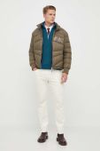 Пухова куртка Armani Exchange чоловіча колір зелений зимова (3351534)
