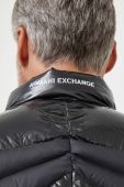 Пухова безрукавка Armani Exchange чоловічий колір чорний