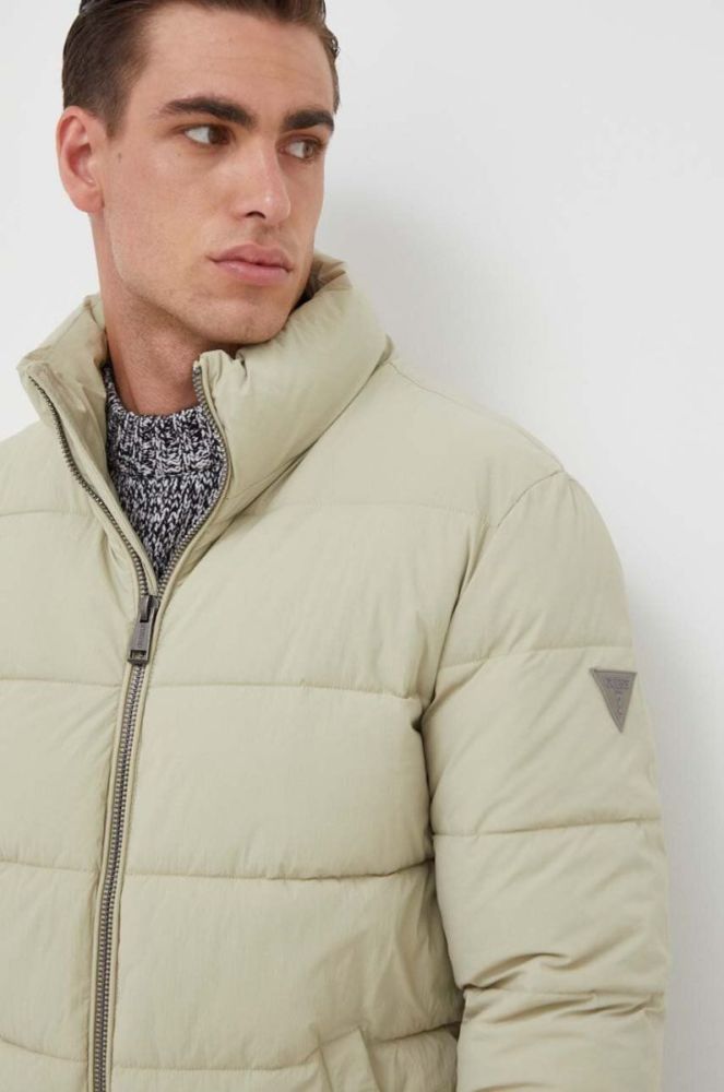 Куртка Guess чоловіча колір зелений перехідна (3533500) фото 4