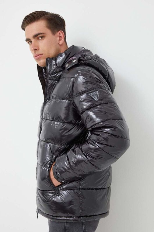 Куртка Guess чоловіча колір чорний зимова (3546796) фото 2