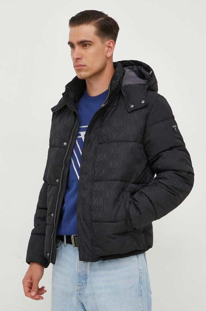 Куртка Guess чоловіча колір чорний зимова (3593073)