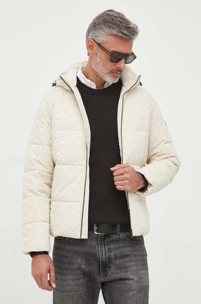 Куртка Guess чоловіча колір бежевий зимова (3500614)