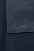 Куртка з домішкою вовни Armani Exchange колір синій перехідна