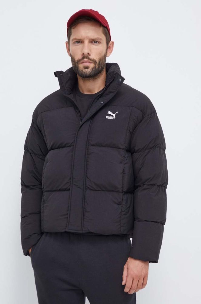 Куртка Puma чоловіча колір чорний зимова