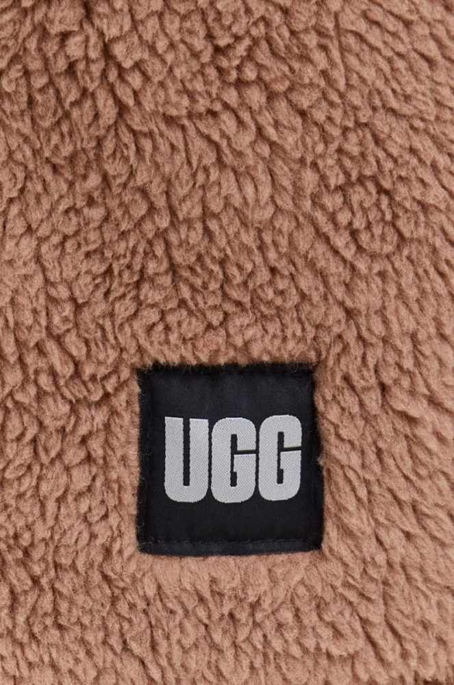Куртка UGG чоловіча колір коричневий перехідна фото 4