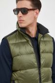 Пухова безрукавка La Martina чоловічий колір зелений перехідний