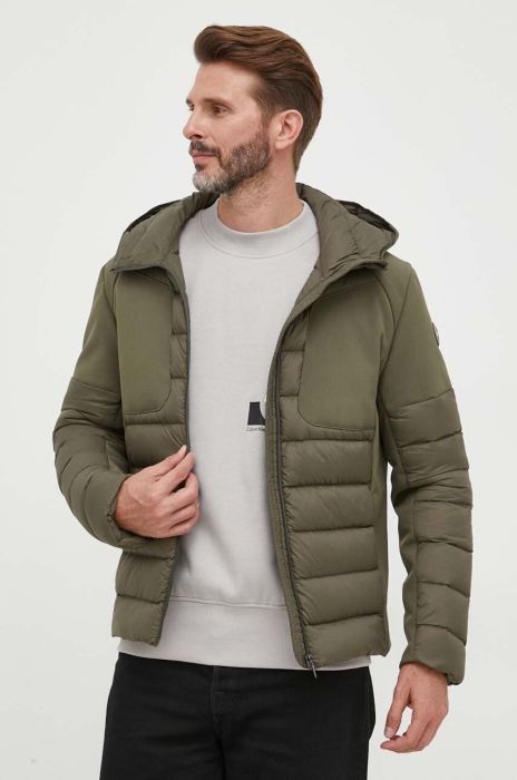 Пухова куртка Colmar чоловіча колір зелений перехідна (3434297)