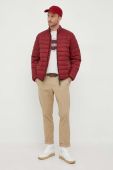 Куртка Pepe Jeans чоловіча колір бордовий перехідна