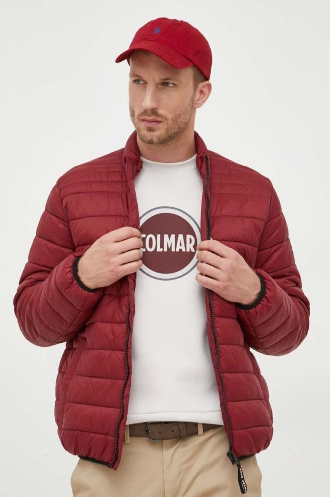 Куртка Pepe Jeans чоловіча колір бордовий перехідна фото 4