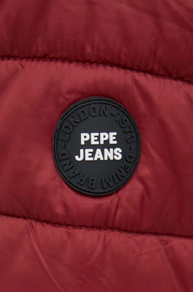 Куртка Pepe Jeans чоловіча колір бордовий перехідна фото 6