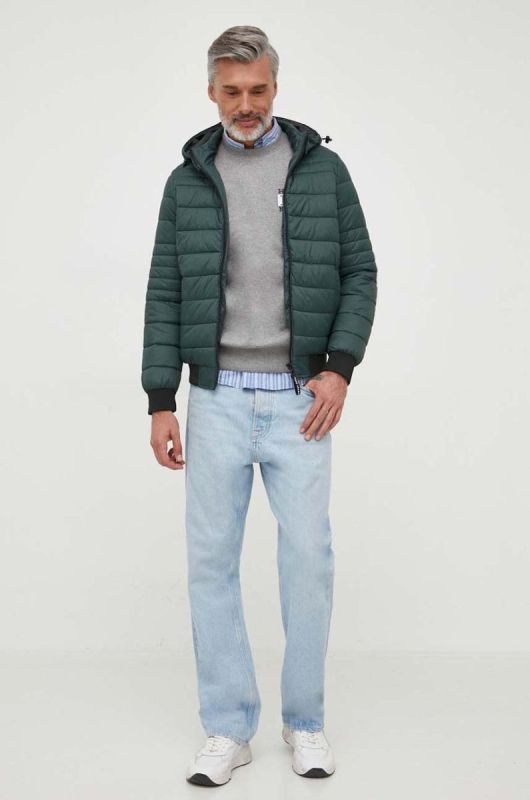 Куртка Pepe Jeans чоловіча колір зелений перехідна (3617926) фото 2