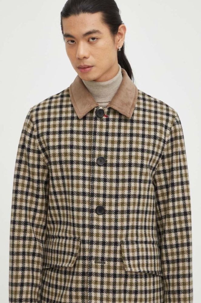 Куртка PS Paul Smith чоловіча колір бежевий перехідна фото 4