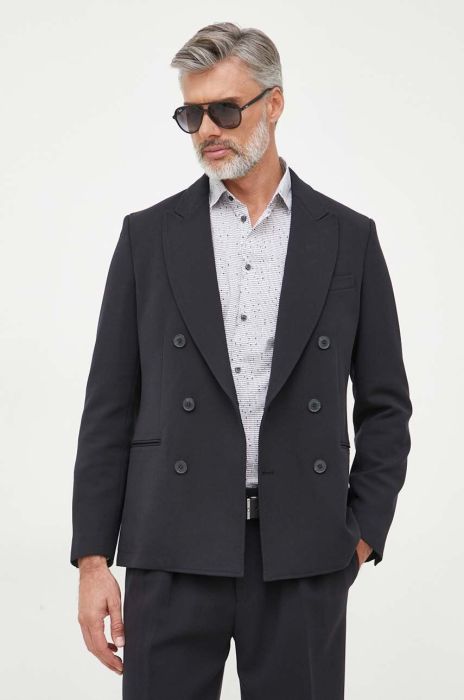 Піджак United Colors of Benetton чоловіча колір чорний (3625534)