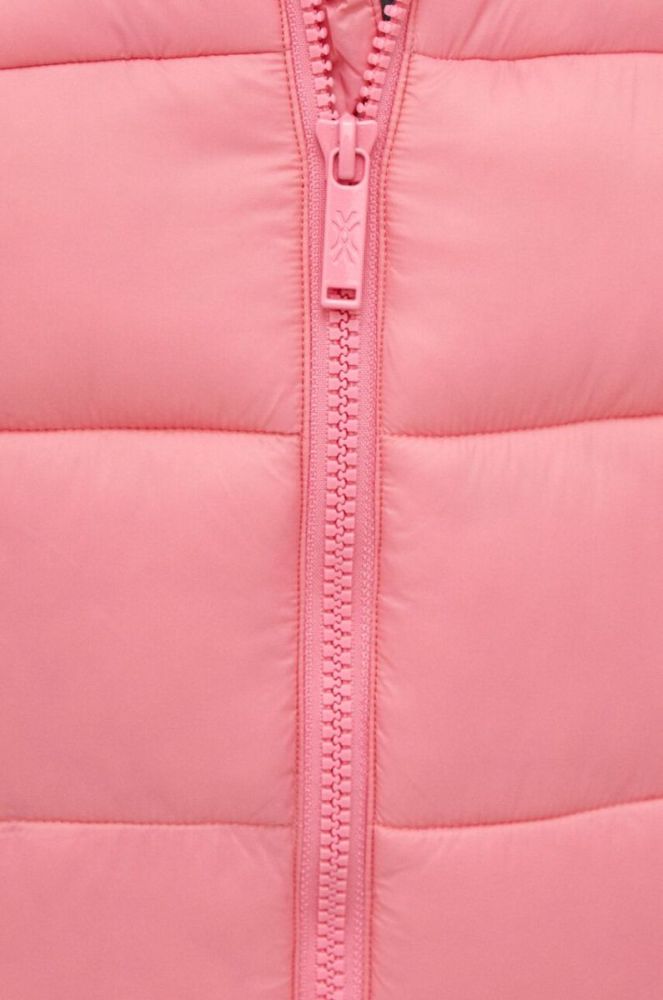 Куртка United Colors of Benetton чоловіча колір рожевий зимова oversize фото 5